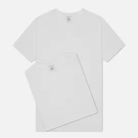 Комплект мужских футболок Reigning Champ Knit Jersey Set 2 Pack, цвет белый, размер XL