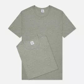 Комплект мужских футболок Reigning Champ Knit Jersey Set 2 Pack, цвет серый, размер L