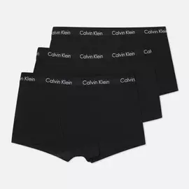 Комплект мужских трусов Calvin Klein Underwear 3-Pack Low Rise Trunk, цвет чёрный, размер L
