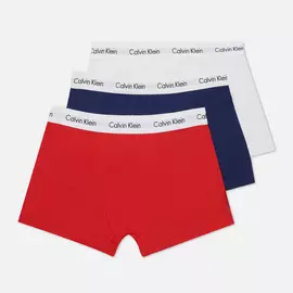 Комплект мужских трусов Calvin Klein Underwear 3-Pack Trunk Brief, цвет комбинированный, размер L