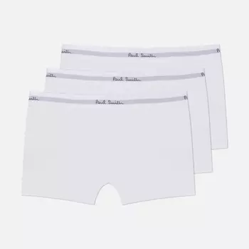 Комплект мужских трусов Paul Smith Organic Cotton Boxer Briefs 3-Pack, цвет белый, размер XL