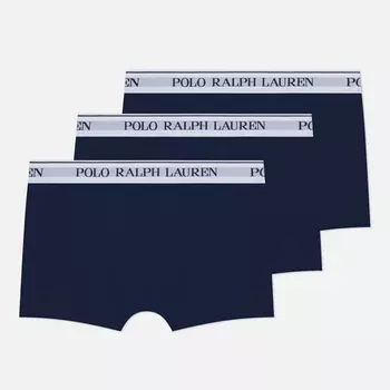 Комплект мужских трусов Polo Ralph Lauren Classic Trunk 3-Pack, цвет синий, размер XXL