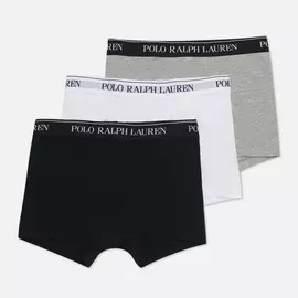 Комплект мужских трусов Polo Ralph Lauren Classic Trunk 3-Pack, цвет комбинированный, размер S