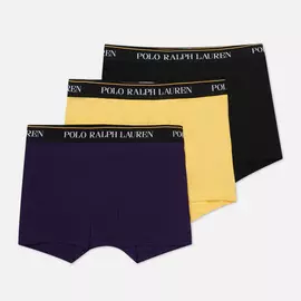 Комплект мужских трусов Polo Ralph Lauren Classic Trunk 3-Pack, цвет комбинированный, размер S