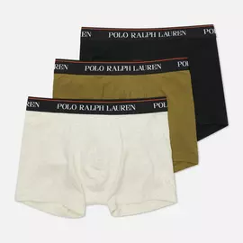 Комплект мужских трусов Polo Ralph Lauren Classic Trunk 3-Pack, цвет комбинированный, размер XL