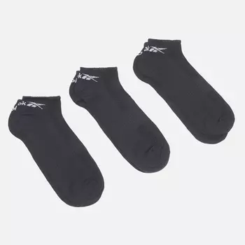 Комплект носков Reebok Liner Core 3-Pack, цвет чёрный, размер 37-39 EU