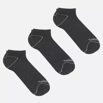 Комплект носков Timberland 3-Pack Bowden No-Show, цвет серый, размер 39-43 EU