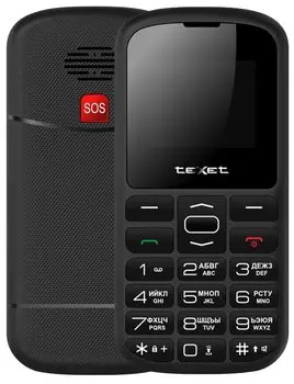 Мобильный телефон teXet TM-B316, 1.77" 160x128 TN, 2-Sim, 600 мА·ч, micro-USB, черный