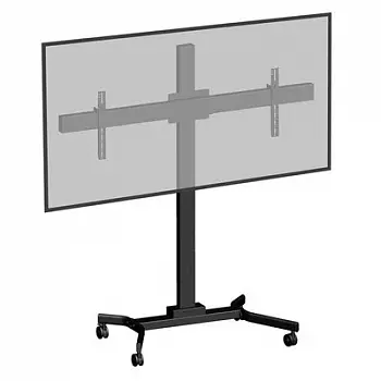 Стойка напольная для TV/монитора Wize Pro M263VC, 32"-46", 2-монитора, до 45 кг, черный (70926)