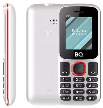 Мобильный телефон BQ 1848 Step+, 1.77" 160x128 TN, 32Mb RAM, 32Mb, BT, 2-Sim, 600 мА·ч, белый/красный
