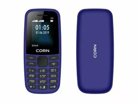 Мобильный телефон Corn B181, 1.77" 128x160 QVGA, RDA8955, 32Mb RAM, 32Mb, BT, 2-Sim, 800mAh, micro-USB, темно-cиний (B181-DKBL)