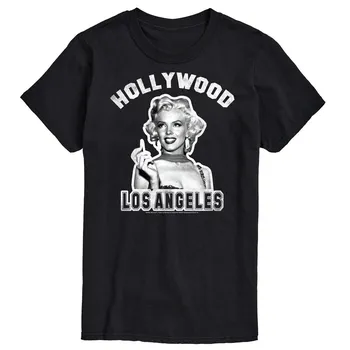 Футболка Big & Tall Мэрилин Монро Hollywood, Black License, черный