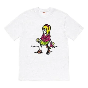 Футболка ss19 suzie switchblade ashgrey tee Supreme, серый