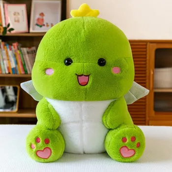 2024 Year Of The Dragon Doll Dinosaur Doll Ragdoll Plush Toy Children Soothing Pillow Sleeping Girl 35cm коричневый