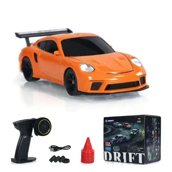 Новая 2.4G RC Drift Mini Car 1/43 4WD Радиоуправляемая Машина Высокоскоростная Полноприводная Радиоуправляемая Мини Гоночная Машина Модель Мальчик Игрушка Подарок чёрный