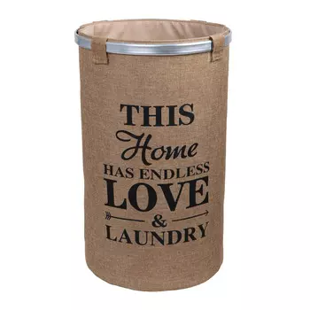 Корзина для белья Fixsen Laundry d380х600 мм 80 л бежевая (FX-1031B)