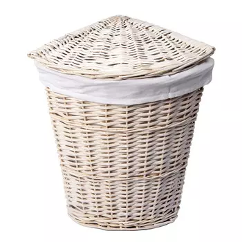 Корзина для белья WasserKraft Vils 390х390х560 мм 59,9 л белая (WB-560-L)