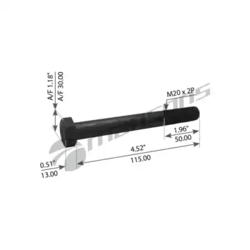 болт амортизатора !M20x2x50 L=115 \ROR 780.021 MANSONS