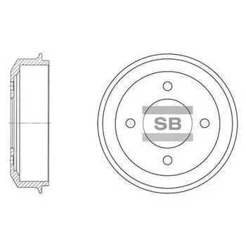 Тормозной барабан HI-Q SD1003