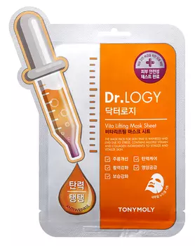 TONY MOLY Маска тканевая омолаживающая для лица / DR.LOGY VITA LIFTING MASK SHEET 23 г