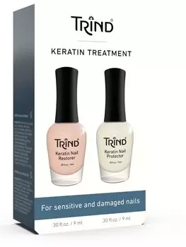 TRIND Набор для ногтей (Keratin Restorer 9 мл + Keratin Protecor 9 мл) / Keratin Treatment Set