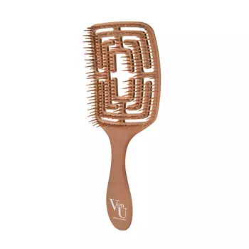 VON-U Расческа для волос, золотая / Spin Brush Gold