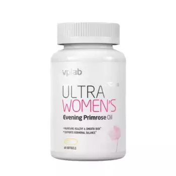 VPLAB Масло примулы вечерней для женщин 1400 мг, Омега 6, Омега 9 / Ultra Women's Evening Primrose oil 60 капсул