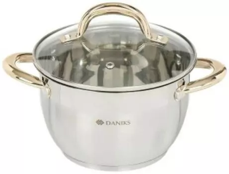 Кастрюля Daniks Мадрид Gold SD-324G