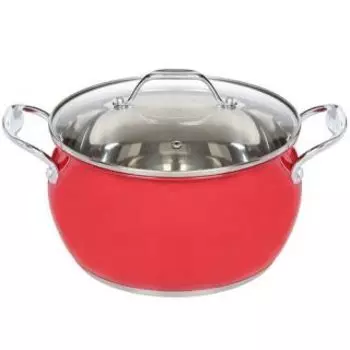 Кастрюля Daniks QS-2-18 красный 2,6л