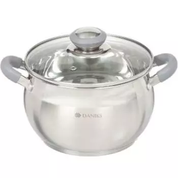 Кастрюля Daniks SD-18N 2,9л
