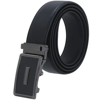 Мужской кожаный ремень с автозамком 26 to 44 waist Adjustable