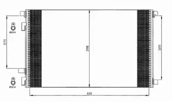 Радиатор кондиционера (конденсатор) NRF 35449