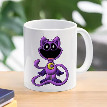 Улыбающееся существо мультяшная кофейная чашка Catnap Dogday кружка аниме милая детская керамическая чашка для воды в подарок для девочек мальчиков детей 1