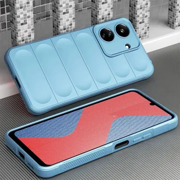 Противоударный чехол KEYSION для Redmi 13C 12C 10C K60, ультрамягкая силиконовая задняя крышка для телефона Xiaomi 13T Pro 13 Pro 5G POCO C65 C55 for Redmi 13C красный