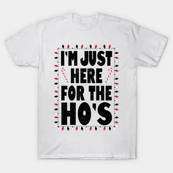 Футболка женская Im Just Here For The Hos Harajuku Print Kawaii футболка летняя женская футболка с коротким рукавом топ футболка S розовый