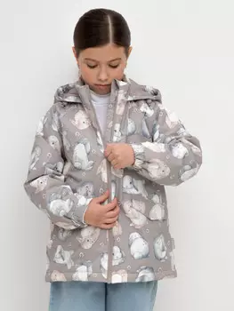 Куртка для девочек CROCKID, ВК 32167/н/8 Ал, цвет - кофейный