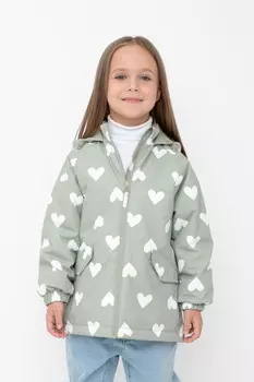Куртка для девочек CROCKID, ВК 32168/н/3 ГР, цвет - зеленый