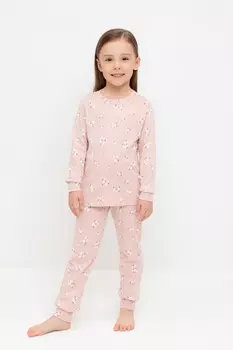 Пижама для девочек CROCKID, К 1552, цвет - розовый