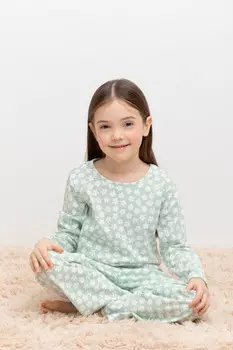 Пижама для девочек CROCKID, К 1622, цвет - голубой
