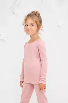 Пижама для девочек CROCKID, К 302210-1, цвет - розовый