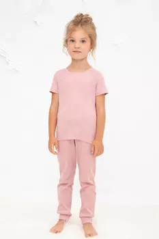 Пижама для девочек CROCKID, К 400600-1, цвет - розовый