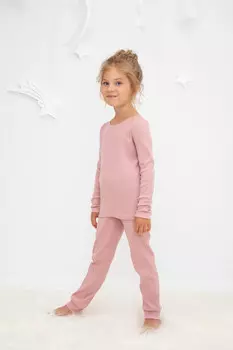 Пижама для девочек CROCKID, К 400600, цвет - розовый