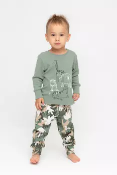 Пижама для мальчиков CROCKID, К 1541/24, цвет - хаки