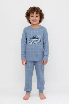 Пижама для мальчиков CROCKID, К 1637, цвет - голубой