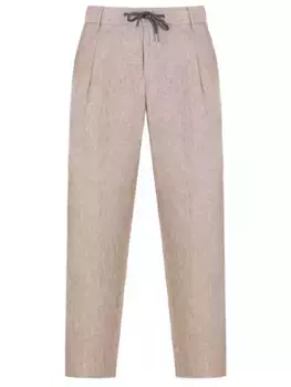 Брюки льняные