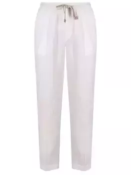 Брюки льняные