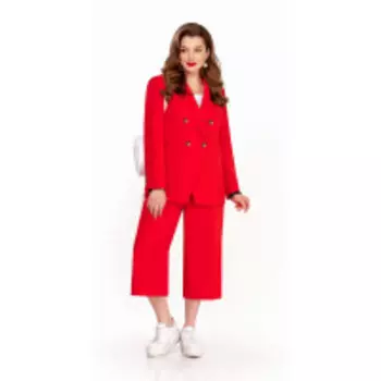 Костюм TEZA-1258 В цвете: Красный; Размеры: 56,58,50,52,48,54