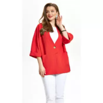 Костюм TEZA-886/2 В цвете: Красный, Белый; Размеры: 56,58,60,62,64,50,52,48,54