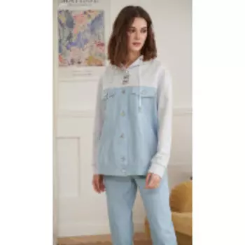 Куртка Fantazia Mod-3898 В цвете: Голубой; Размеры: 46,44,42