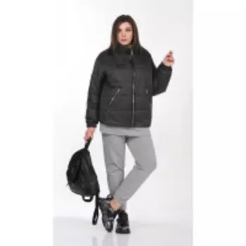 Куртка Lady Secret-6302 В цвете: Черный; Размеры: 56,58,60